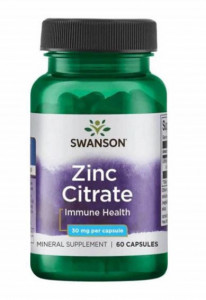 SWANSON ZINC CITRATE 60 CAPSULE