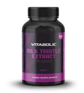 Supliment pentru protecția și detoxifierea ficatului - Vitabolic Milk Thistle Silymarin 100 capsule
