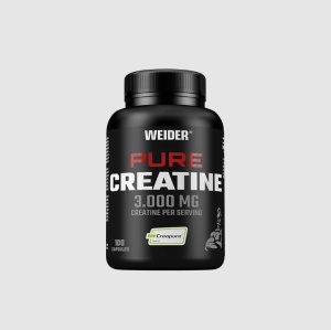 Weider Pure Creatine Creapure 100 caps – creatină monohidrat 100% pură, crește forța, energia și performanța în antrenamente. - Img 1