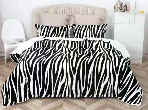 Patura Cocolino cu Blanita, Zebra 200x230 cm