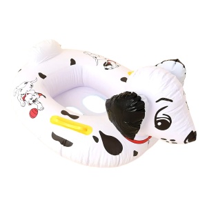 Colac gonflabil cu suport si mânere pentru copii, Dalmatian 70x55 cm - Img 4