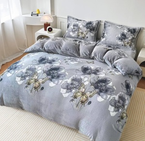 Lenjerie Butterfly Fiore cocolino cu Elastic 180x200 (Cocolino)