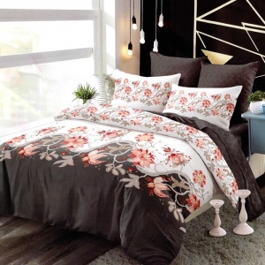 Pachet Somn Complet Lenjerie cu Elastic 180x200 Romario 6 Piese (Finet), Pilota, 2 Perne si Patura Pufoasa