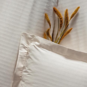 Lenjerie Elegant Stripe Ekru (Satin Deluxe) - Img 3