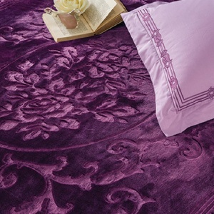 Patura Emboss Camilla Mov 220x240 cm - Img 2
