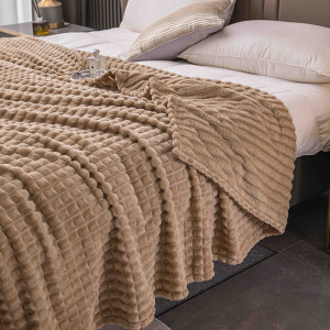 Patura Cocolino Groasa Squarry V1 Crem 200x230 cm - Img 2