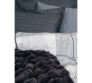 Set Lenjerie si Patura Smooth Negru (Bumbac 100%) - Img 2