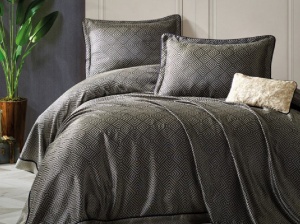 Cuvertura Smart Bed Esta Albastra (Jacquard) - Img 1