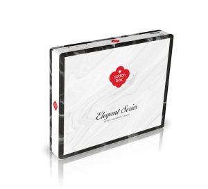 Lenjerie Family Elegant Stripe Alb, cu 2 cearsafuri de Pilota (Satin Deluxe) - Img 2