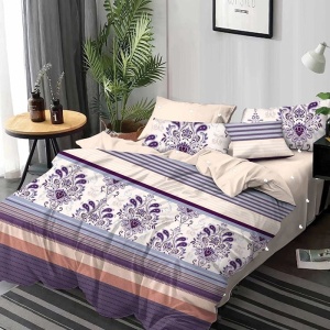 Pachet Somn Complet Lenjerie cu Elastic 180x200 Jara 6 Piese (Finet), Pilota, 2 Perne si Patura Pufoasa