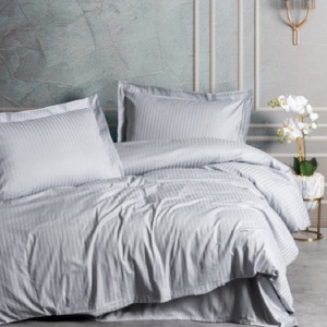 Lenjerie Elegant Stripe Gri (Satin Deluxe) - Img 1
