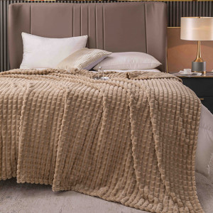Patura Cocolino Groasa Squarry V1 Crem 200x230 cm - Img 1