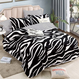 Lenjerie 1 Persoana Wild Zebra (Finet)