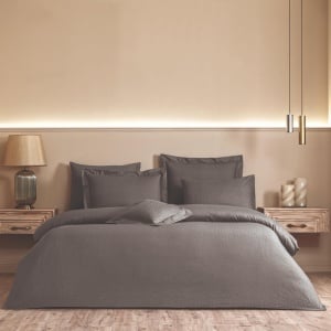 Lenjerie Leggero Anthracite King Size (Bumbac Egiptean) - Img 2