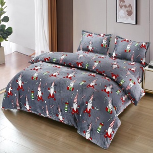 Lenjerie Craciun cu Elastic 180x200 Merry V6 (Cocolino)