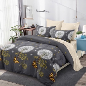 Pachet Somn Complet Lenjerie cu Elastic 180x200 Bert 6 Piese (Finet), Pilota, 2 Perne si Patura Pufoasa