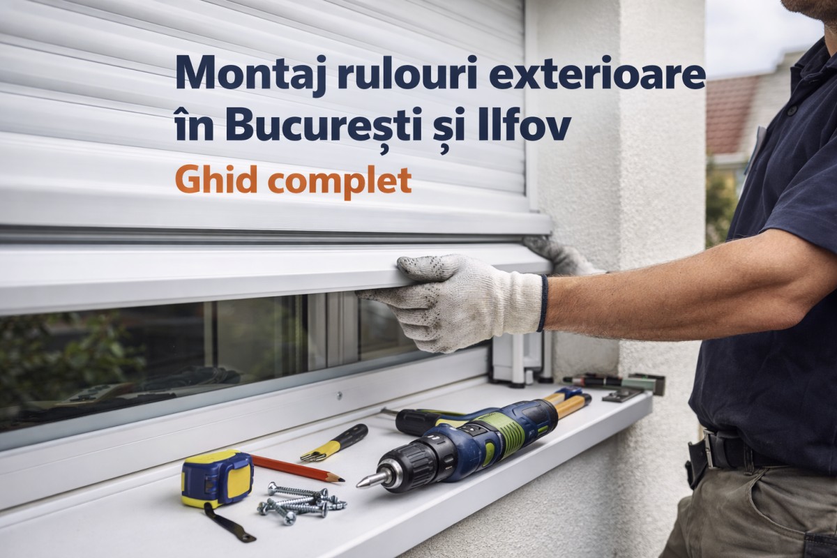 Montaj rulouri exterioare în București și Ilfov – ghid complet
