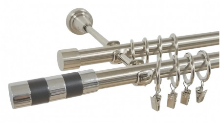 Galerie dubla CILINDRU NEGRU /19 – inox
