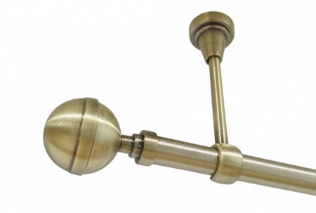 Galerie simpla prindere tavan fara inele KALISTO 19 MM aur antic