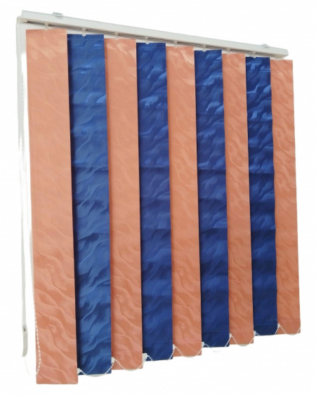 Jaluzele verticale BEATA 9609/9618 somon/bleu marin