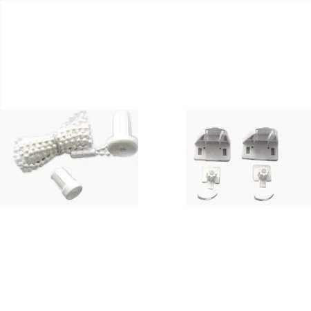 Set prindere si mecanism 25 mm pentru rolete , sistem complet, culoare alb