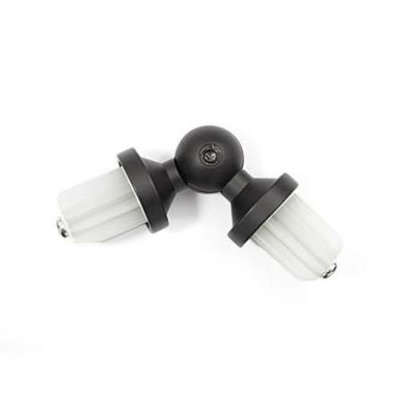 Prelungitor in unghi 19mm negru