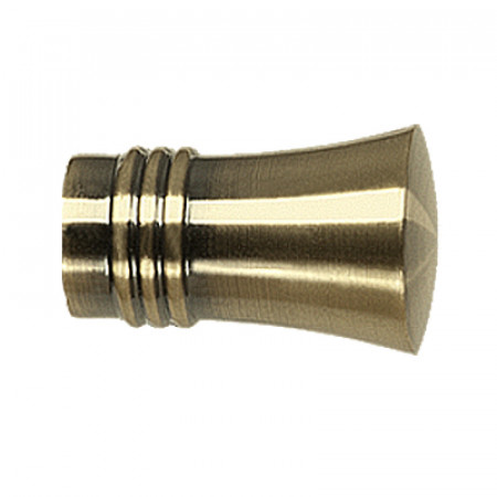 Set capat decorativ pentru galerie 19 mm capri aur antic 2 bucati