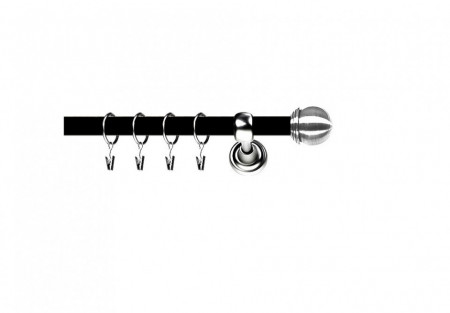 Galerie duo - TODI MAX /19 - negru lucios + INOX