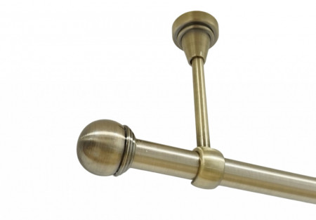 Galerie simpla prindere tavan fara inele TODI MAX 19 MM aur antic