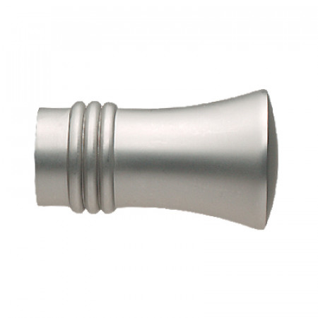 Set capat decorativ pentru galerie 19 mm capri crom mat 2 bucati
