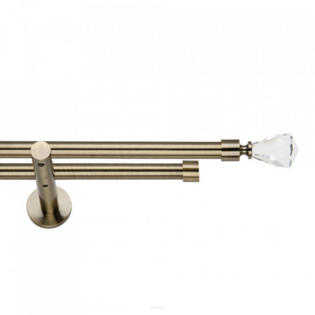 Galerie dubla CRISTAL CONE PICIOR UNIVERSAL- dubla fara inele 19/19 - AUR ANTIC