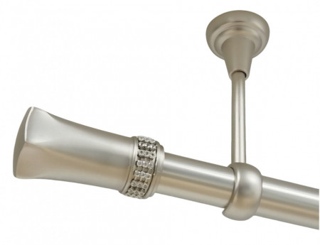 Galerie fara inele tavan PLUTON CRYSTAL /25 - CROM MAT