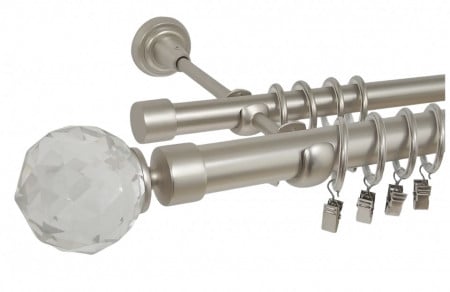 Galerie dubla KULA CRYSTAL- dubla 25/19 - CROM MAT