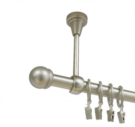 Galerie simpla prindere tavan todi max 19 mm crom mat