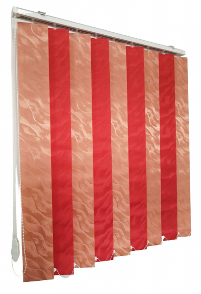 Jaluzele verticale BEATA 9609/9610 somon/rosu