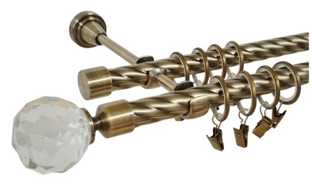 Galerie KULA CRYSTAL dubla twist - 19/19 - aur antic