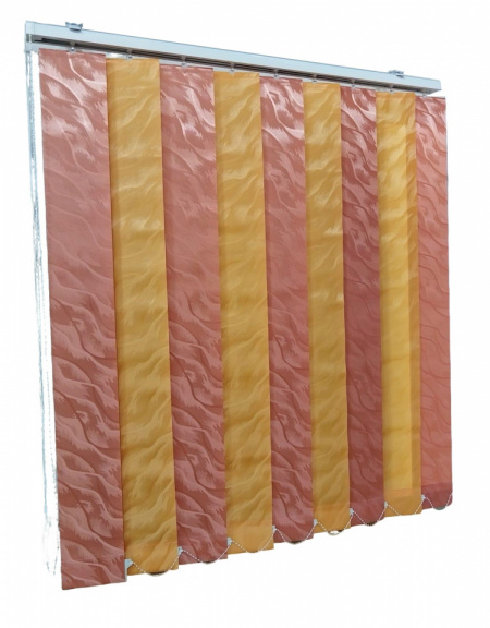 Jaluzele verticale BEATA 9609/9607 somon/portocaliu pal