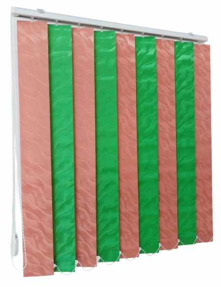 Jaluzele verticale BEATA 9609/9620 somon/verde