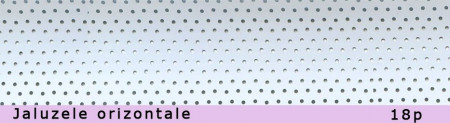 JALUZELE ORIZONTALE DIN ALUMINIU PERFORATE 18P