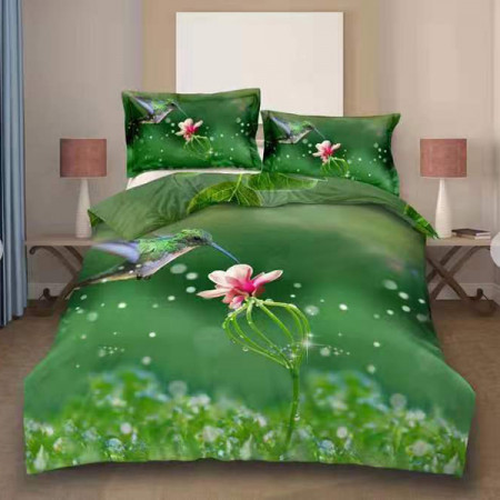 Lenjerie de pat digital print 3D (GREEN V3)