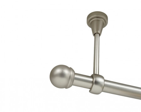 Galerie simpla prindere tavan fara inele todi max 19 mm crom mat