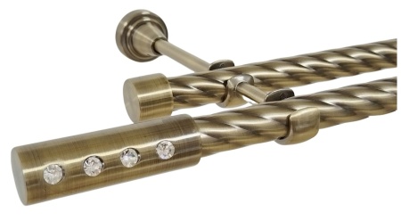 Galerie TWIST dubla ALLURE fara inele 19/19 mm - aur antic
