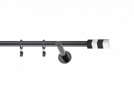 Galerie SIMPLA PRINDERE PERETE PICIOR UNIVERSAL 19 mm MAGNUM NEGRU