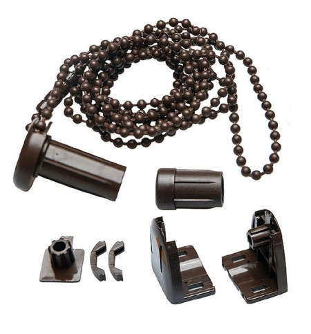 Set prindere si mecanism 25 mm pentru rolete , sistem complet, culoare maro