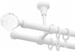Galerie dubla tavan Kula crystal alb lucios 19mm/19mm - Img 1
