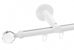 Galerie simpla Kula crystal profil alb lucios 19mm - Img 1