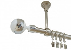 Galerie simpla prindere tavan kula alb 19 mm inox - Img 1