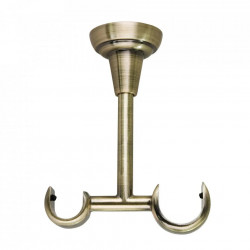 Galerie tavan fara inele CYLINDRU - 25/19 - negru/aur antic - Img 3
