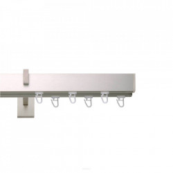 Galerie tripla Square line Capacel teava crom mat - Img 1