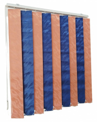 Jaluzele verticale BEATA 9609 / 9618 somon bleu marin – jaluzele verticale moderne complete cu prindere pe tavan